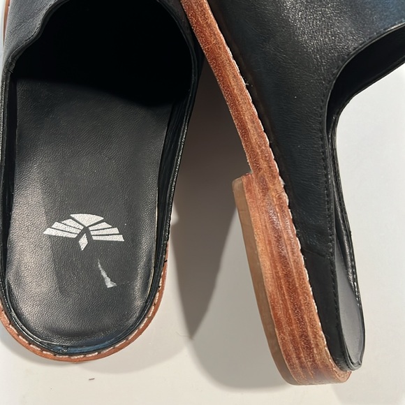 Fortress of Inca - 8, ADRA leather black mule slip ons - Picture 5 of 16